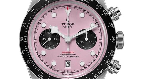 Tudor Launches A Pink Black Bay Chrono Watch With .